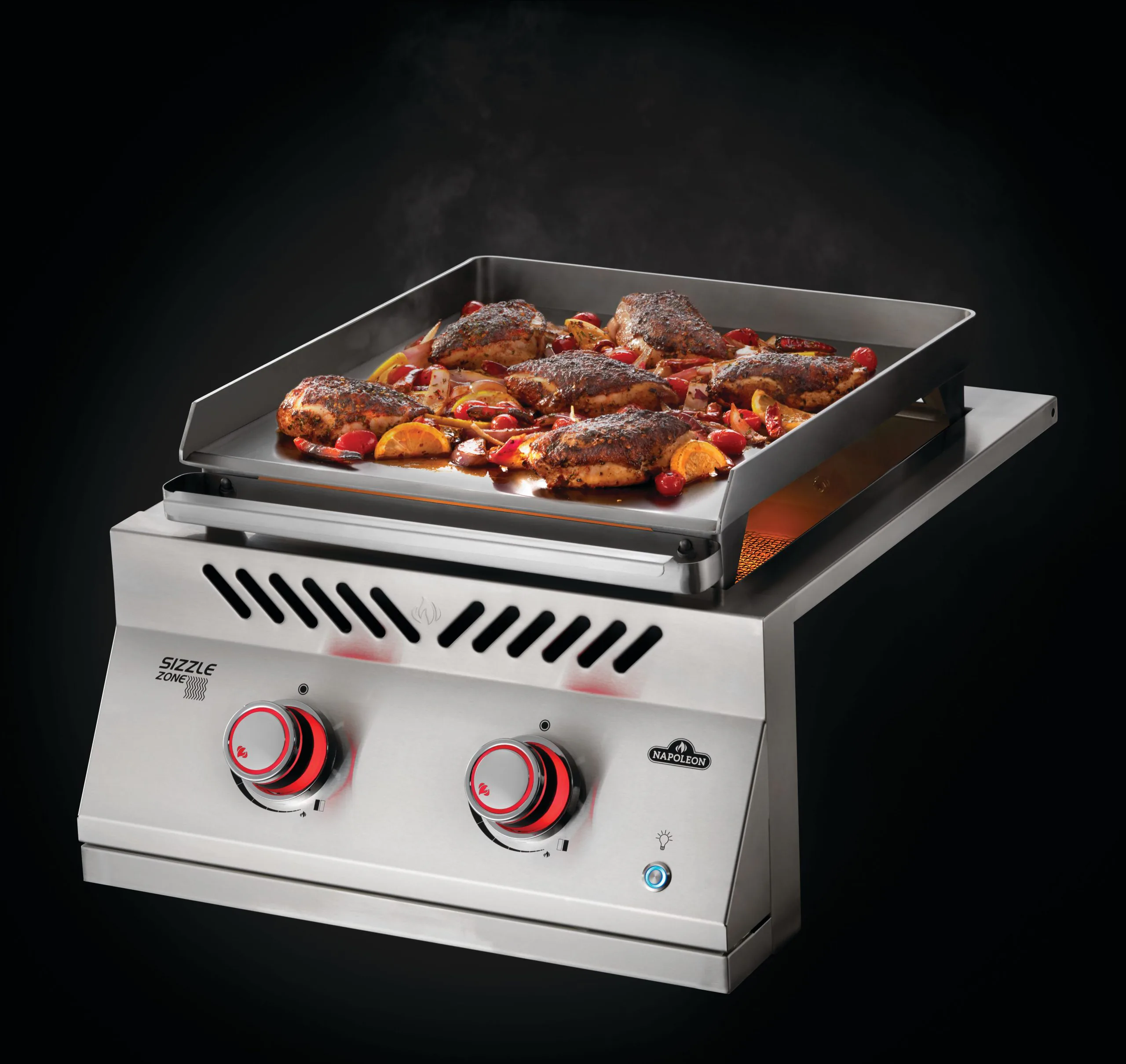 polgrill-56092-napoleon-Plancha-Griddle-for-Built-in-Burners-18''